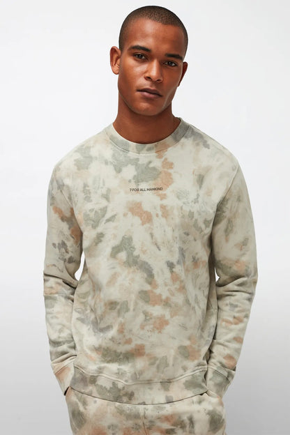 Sweatshirt Mineral Dye Camo Multicolour