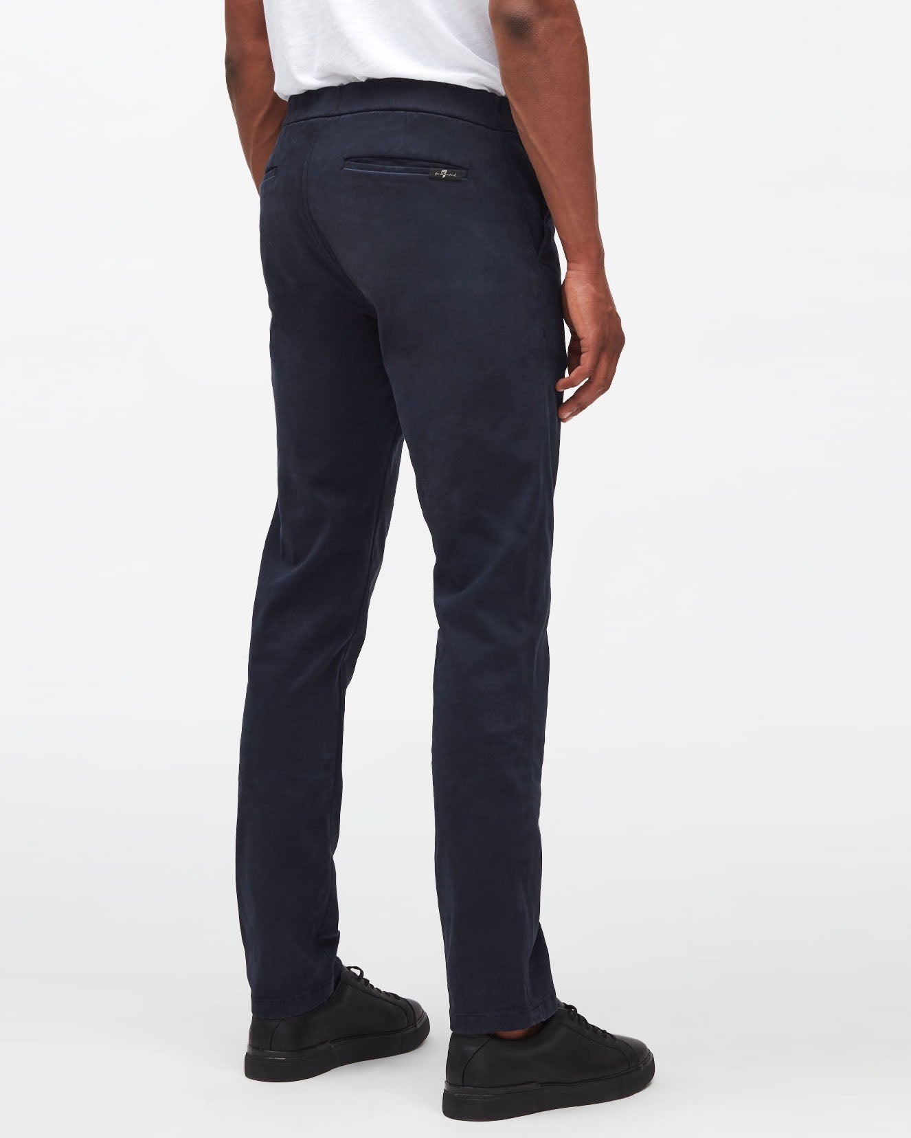 Dark Blue Hybrid Tapered Chino Luxe Performance Sateen Navy 7 For All Mankind