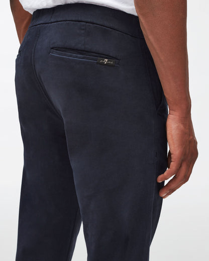Dark Blue Hybrid Tapered Chino Luxe Performance Sateen Navy 7 For All Mankind