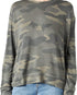 Kaki Crew Neck Pullover Baby French Terry Camu 7 For All Mankind