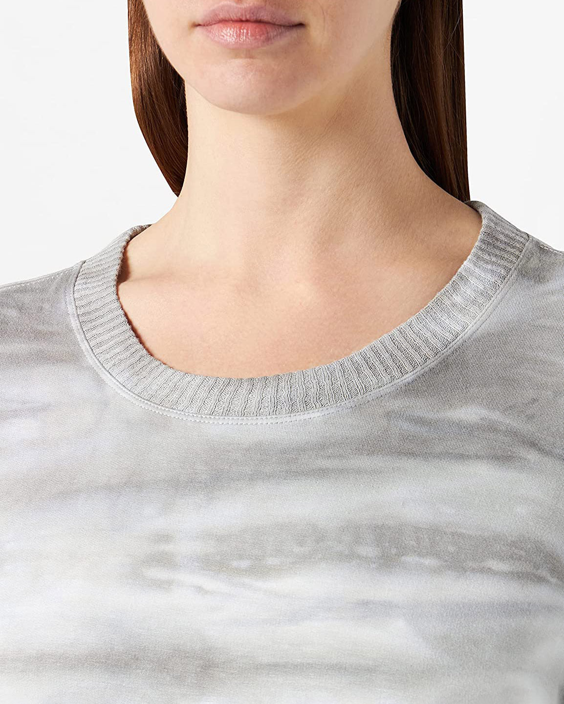 Light Grey Journey Pullover Super Soft Smoke Tie Dye 7 For All Mankind