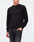 Black Crew Neck Knit Cashmere W/ Stitch Detail Black 7 For All Mankind
