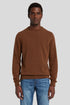 Crew Neck Knit Cashmere W/ Stitch Detail Dapper Tan_JSHM2360TA_TA_01