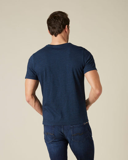 Middle Blue LOGO TEE Cotton Logo Degrade&