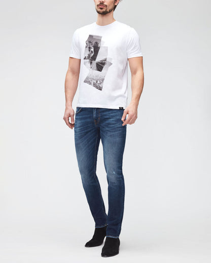 White Graphic Tee Photo Patch White 7 For All Mankind
