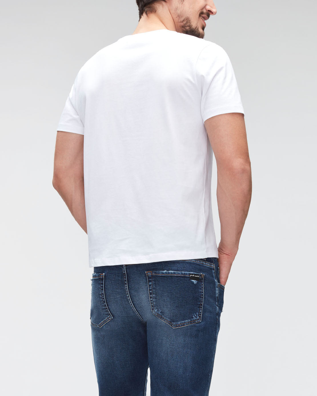 White Graphic Tee Photo Patch White 7 For All Mankind