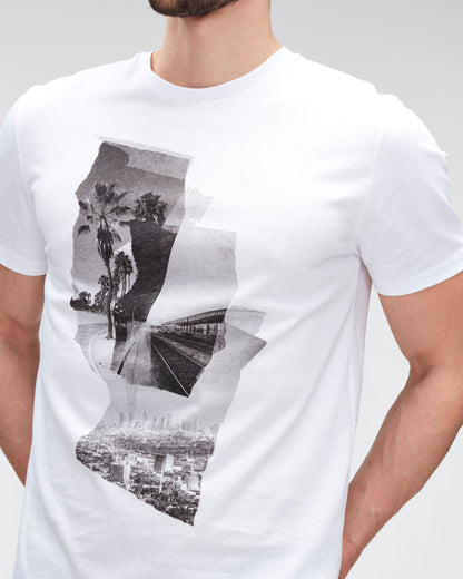 White Graphic Tee Photo Patch White 7 For All Mankind