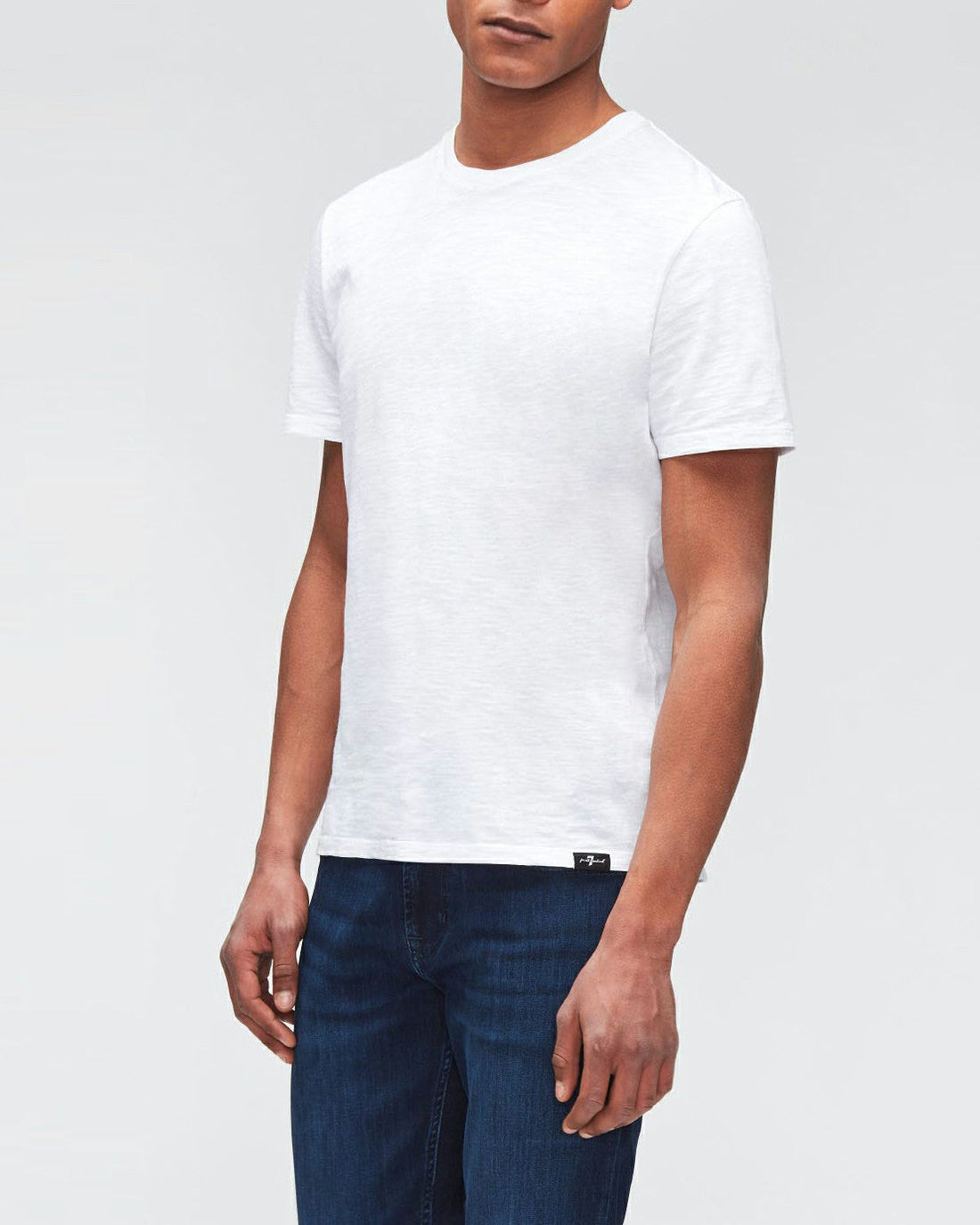 T-Shirt Slub White 7 For All Mankind