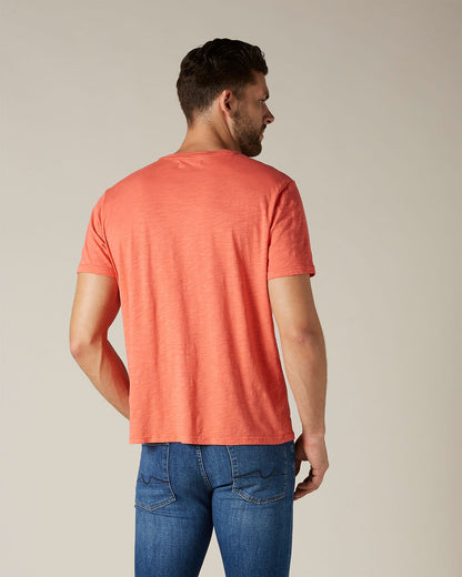Orange T-SHIRT Slub Coral 7 For All Mankind