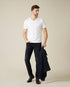 White V-NECK T-SHIRT Slub White 7 For All Mankind