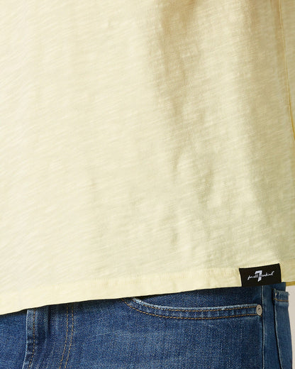 Yellow T-SHIRT Slub Yellow 7 For All Mankind