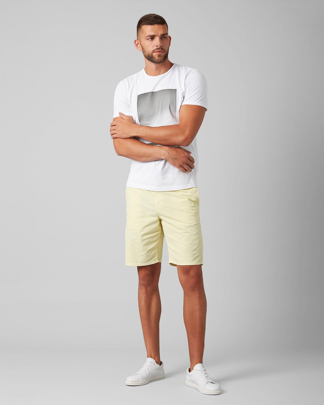 Yellow Clean Short Weightless Sun Shower 7 For All Mankind