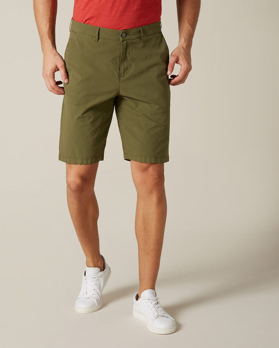 Kaki Clean Short Weightless Colors Military Army 7 For All Mankind