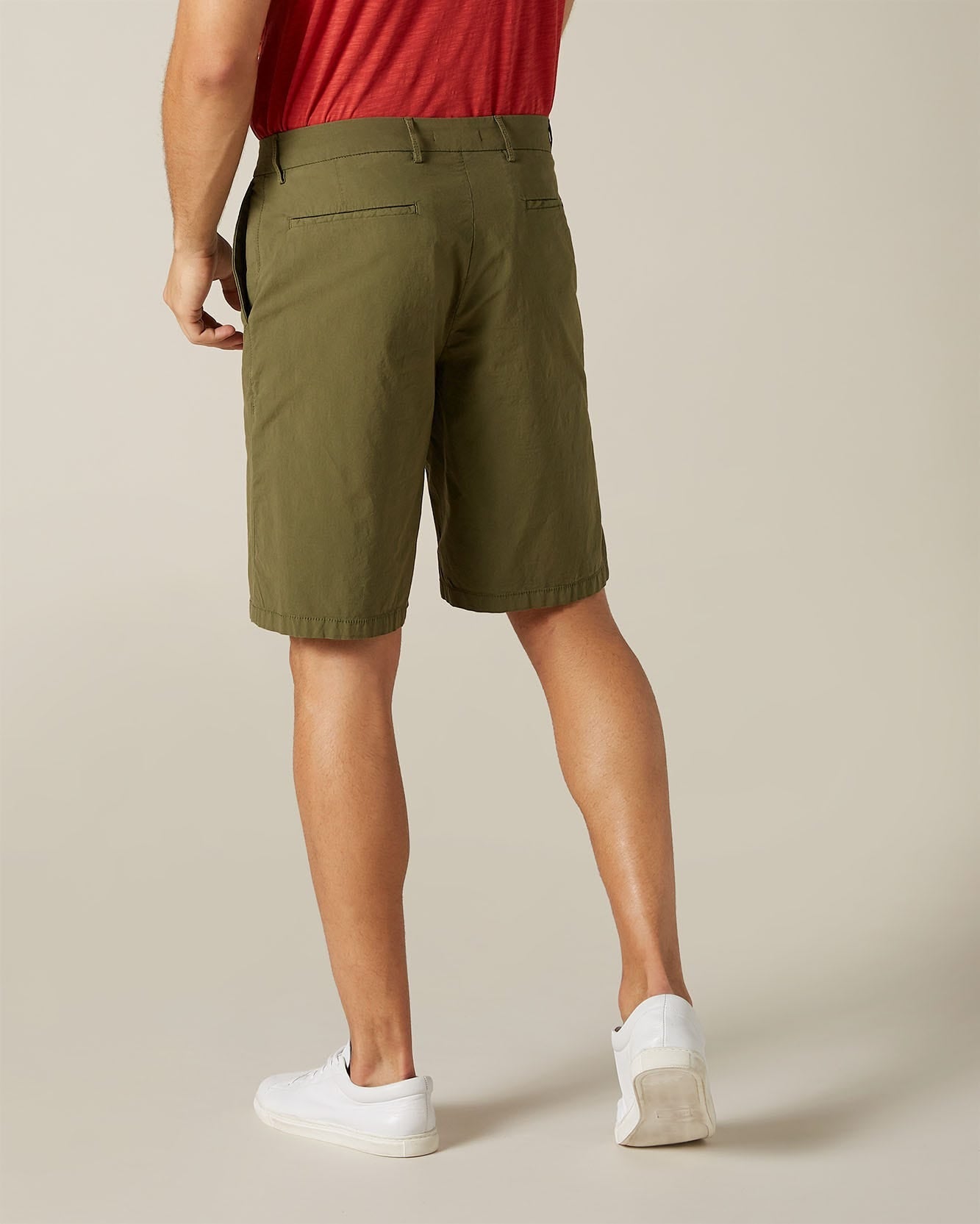 Kaki Clean Short Weightless Colors Military Army 7 For All Mankind