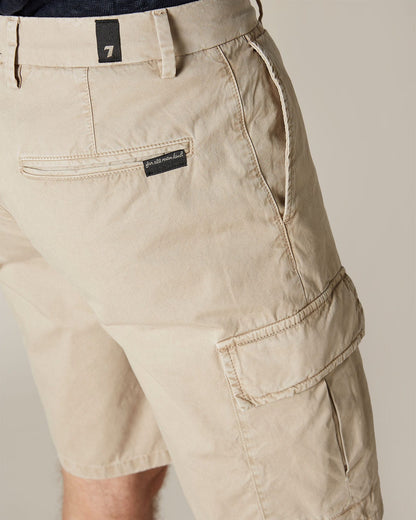 Beige Cargo Short Light Weight Colors Beige 7 For All Mankind