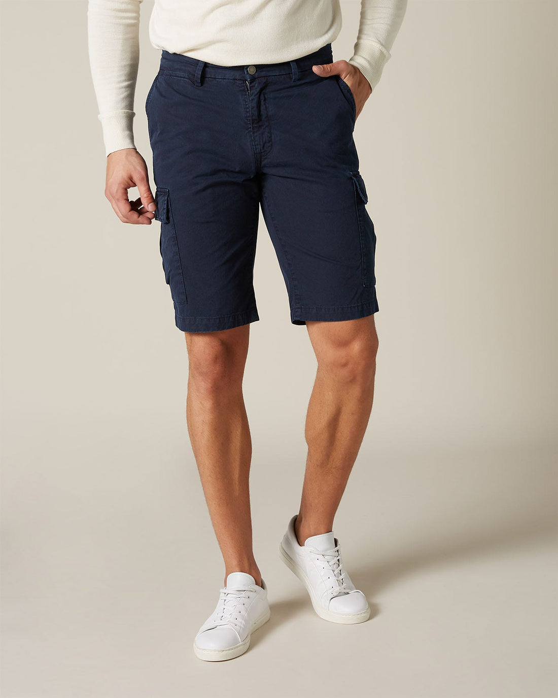 Dark Blue Cargo Short Light Weight Colors Navy 7 For All Mankind