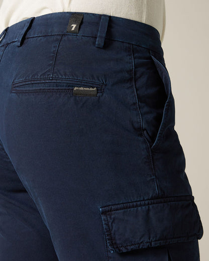 Dark Blue Cargo Short Light Weight Colors Navy 7 For All Mankind