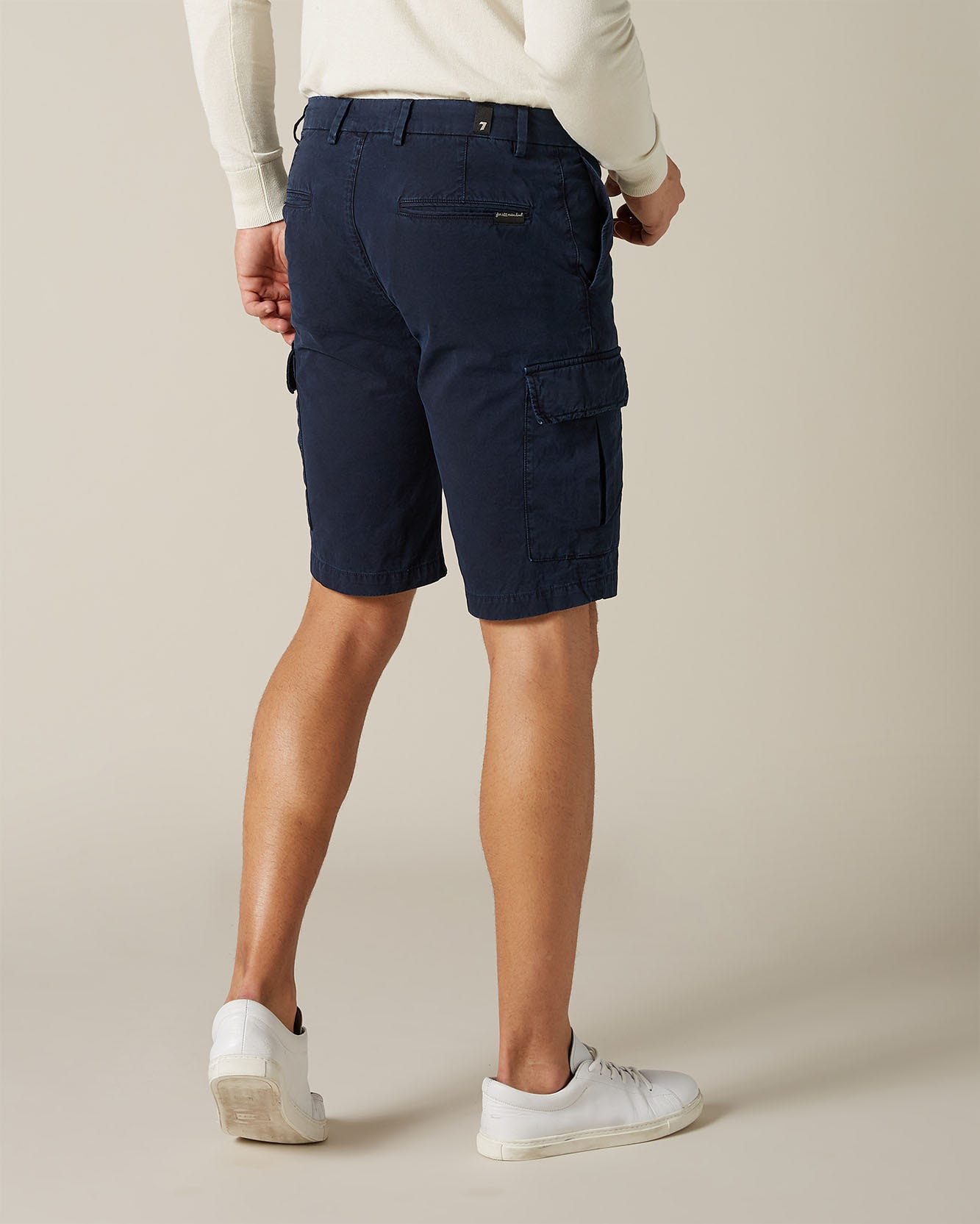 Dark Blue Cargo Short Light Weight Colors Navy 7 For All Mankind