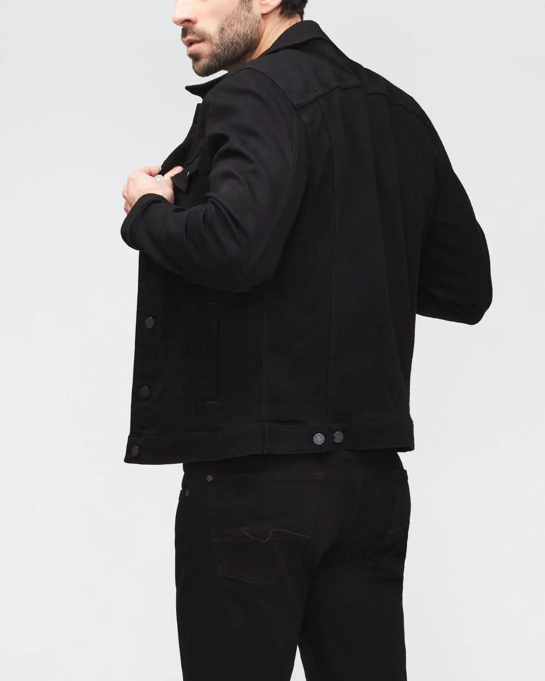 Black Perfect Jacket Luxe Performance Eco Rinse Black - BEVAVA