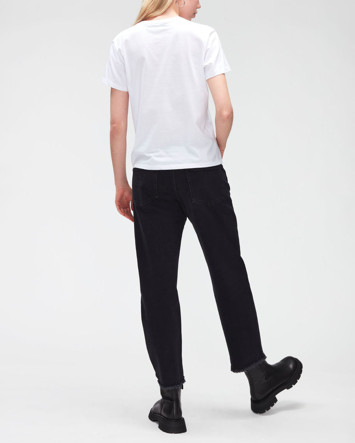 White Mankind Tee Cotton Printed Mankind White 7 For All Mankind