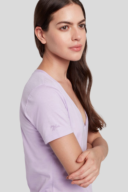 Easy V Neck Cotton Lavender_JSLLI090LV_LV_06