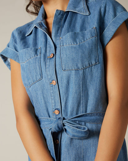 Light Blue Maxi Dress Unrolled Tender Light Blue 7 For All Mankind