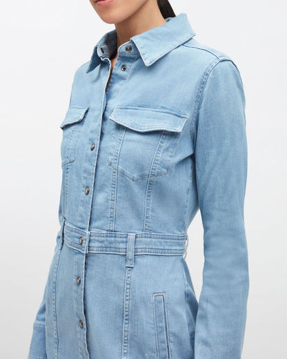 Light Blue Luxe Dress Tomorrow 7 For All Mankind