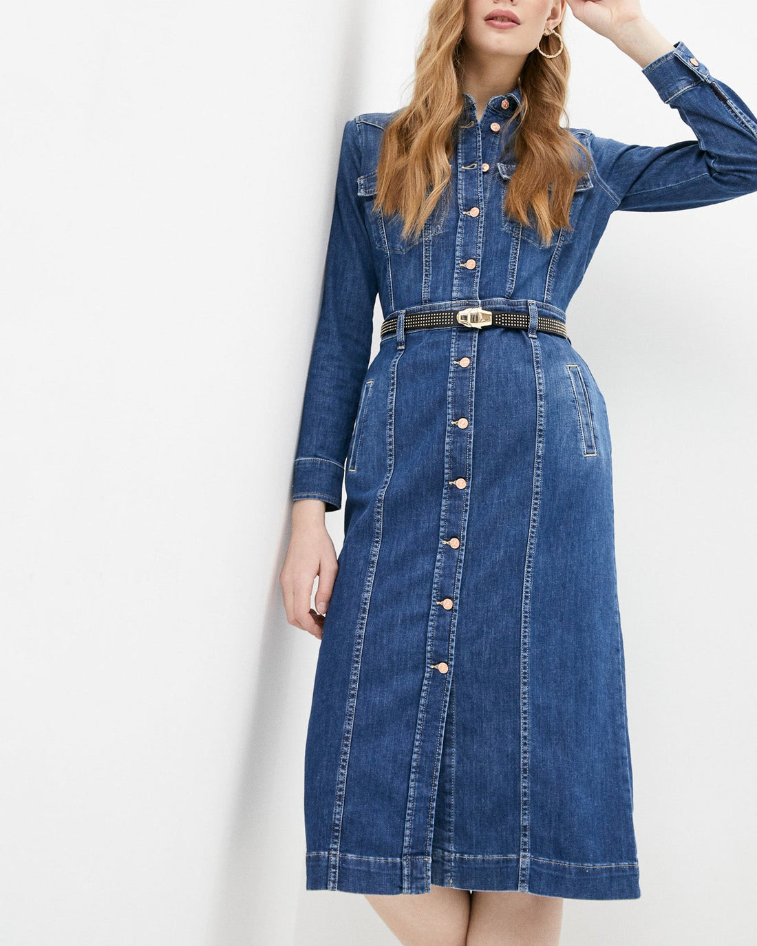 Middle Blue Luxe Dress West 7 For All Mankind