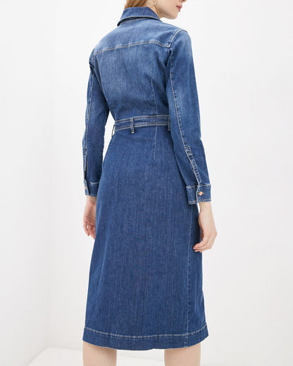 Middle Blue Luxe Dress West 7 For All Mankind