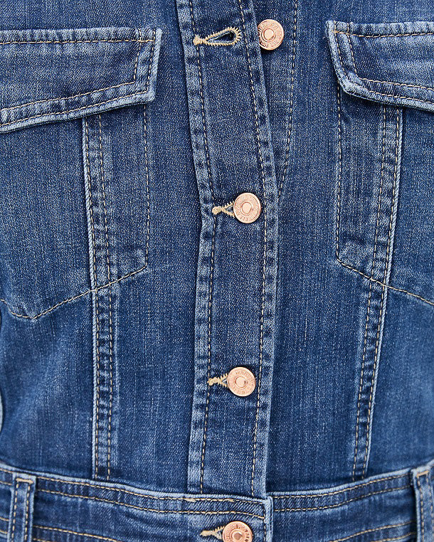 Middle Blue Luxe Dress West 7 For All Mankind