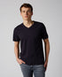 Dark Blue V-Neck T-Shirt Slub Navy 7 For All Mankind
