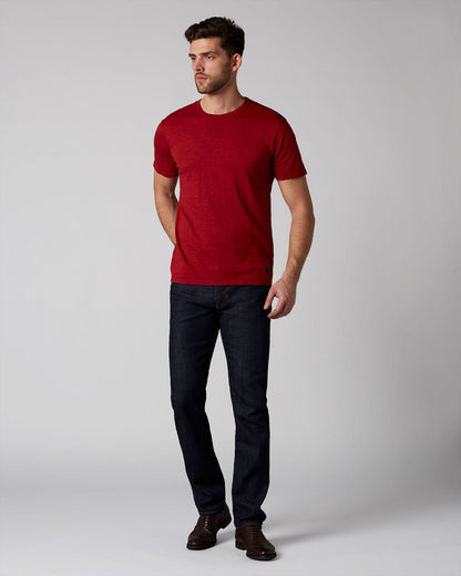 Red T-Shirt Slub Red 7 For All Mankind