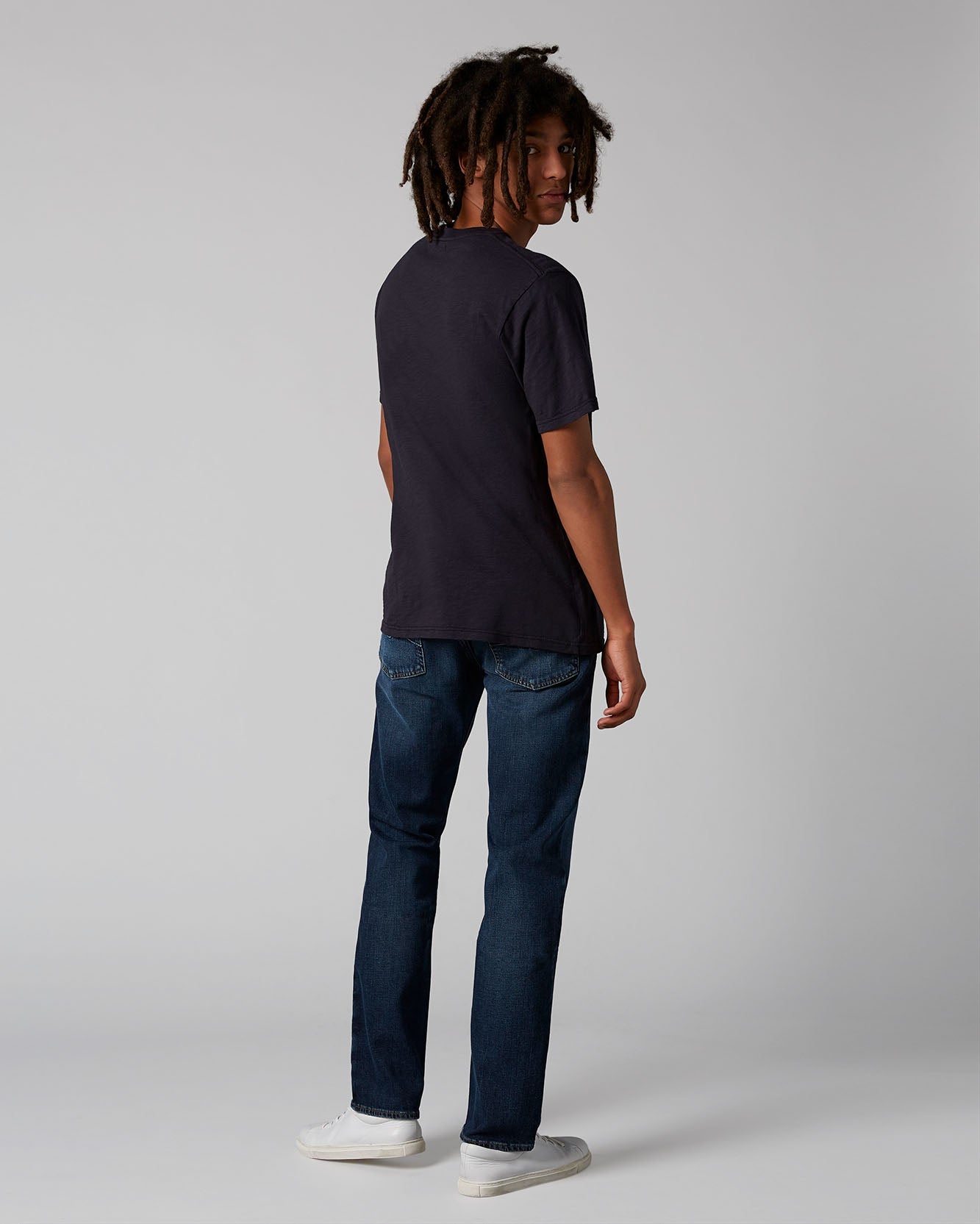 Dark Blue T-Shirt Slub Navy 7 For All Mankind