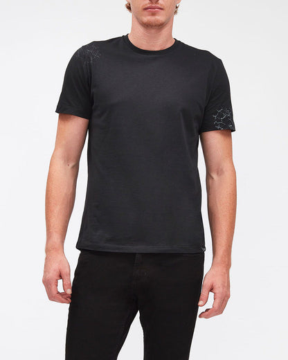 Black GRAPHIC TEE Cotton Special Spider Print Black 7 For All Mankind