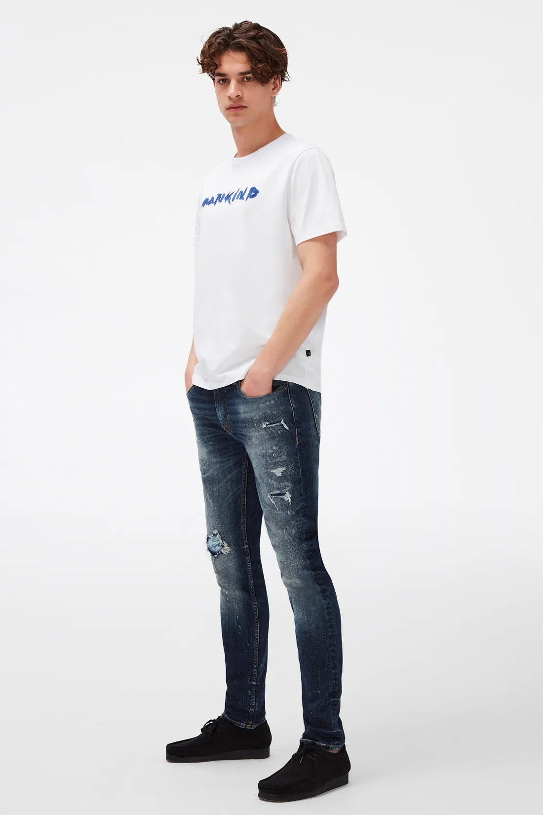 Logo Tee Cotton With Printed Logo White 7 For All Mankind