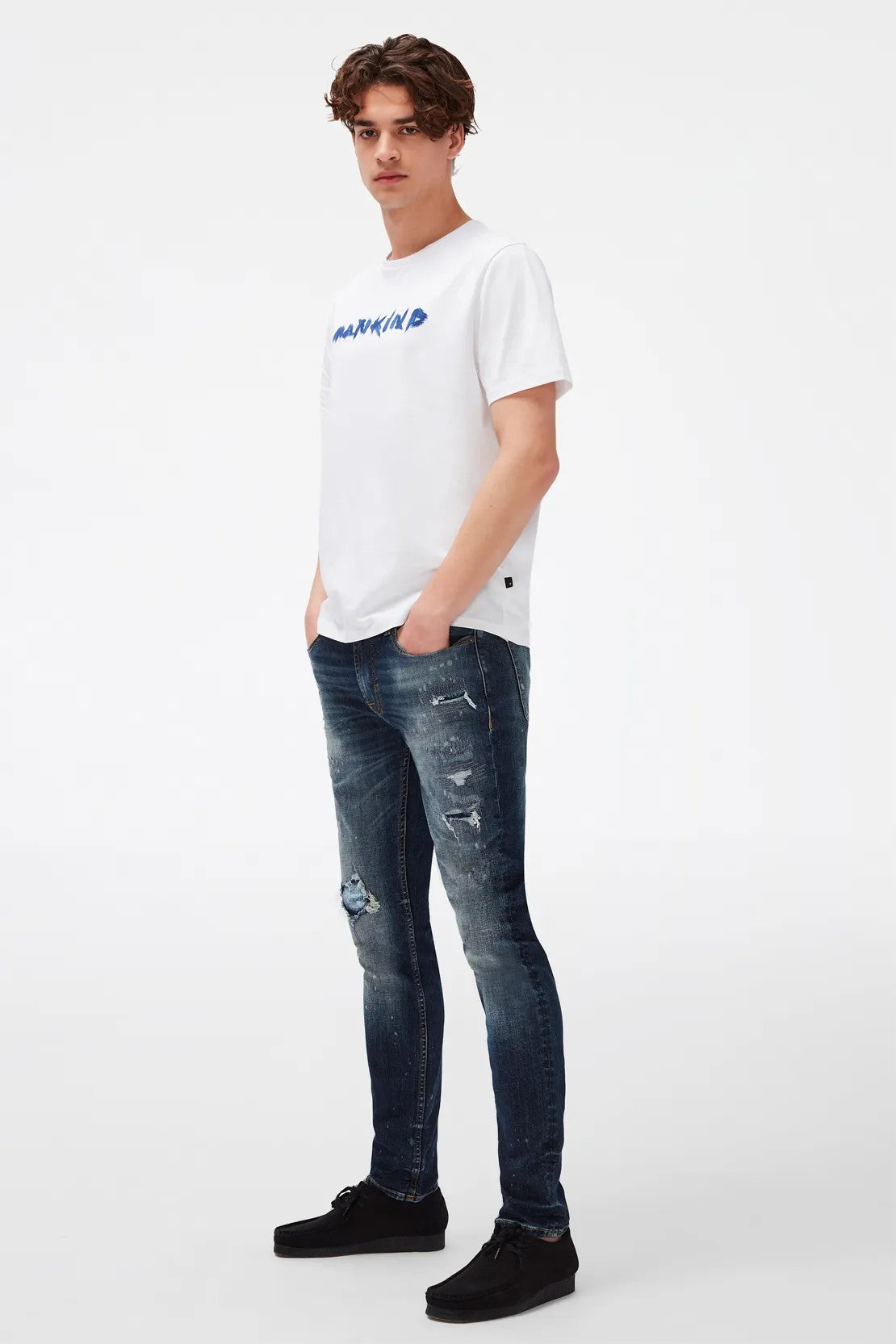 Logo Tee Cotton With Printed Logo White 7 For All Mankind