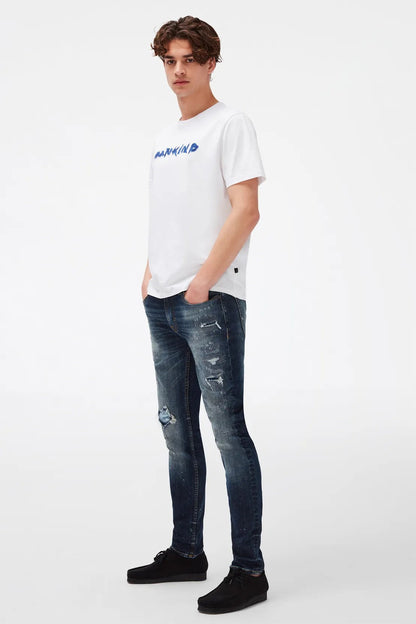 Logo Tee Cotton With Printed Logo White 7 For All Mankind
