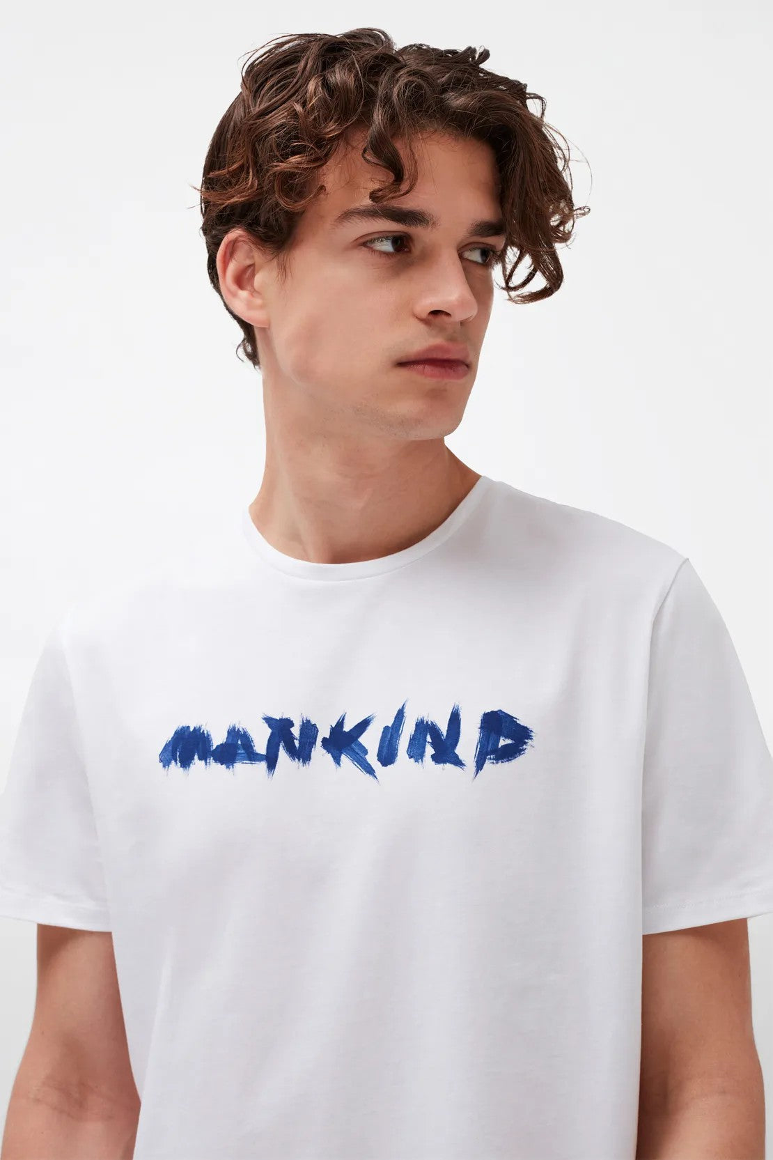 Logo Tee Cotton With Printed Logo White 7 For All Mankind