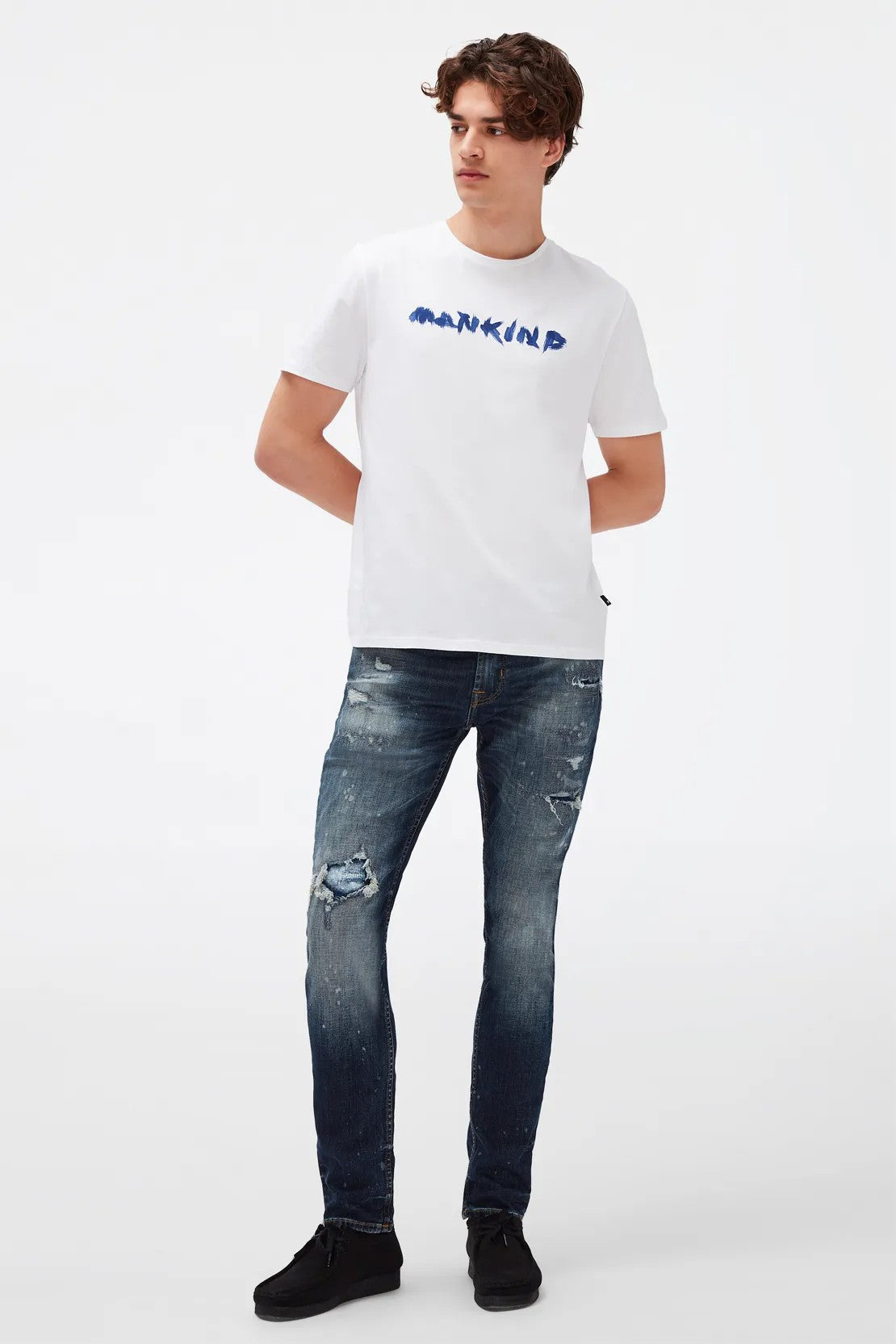Logo Tee Cotton With Printed Logo White 7 For All Mankind