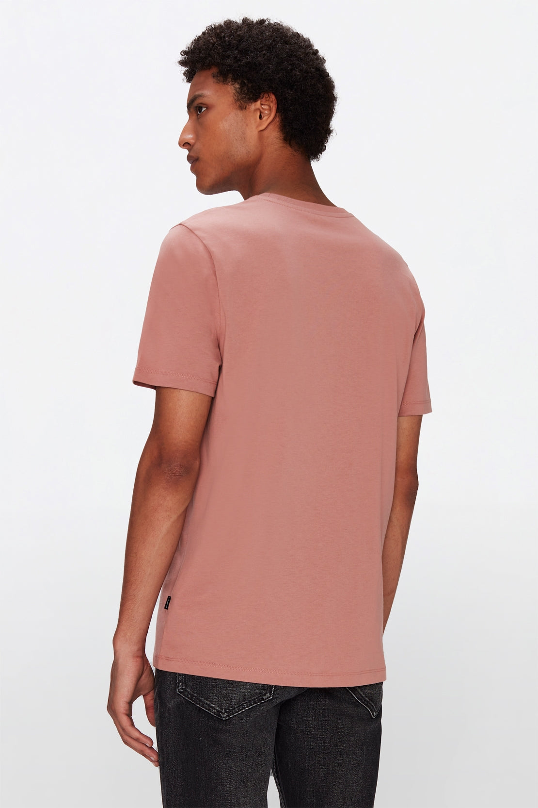 Logo Tee Cotton Burnt Brick 7 For All Mankind