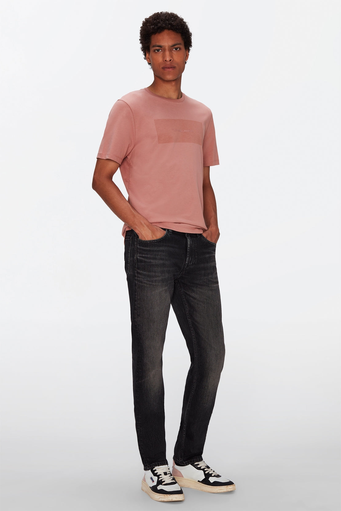 Logo Tee Cotton Burnt Brick 7 For All Mankind