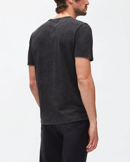 Black Graphic Tee Marble Stars Washed Black 7 For All Mankind