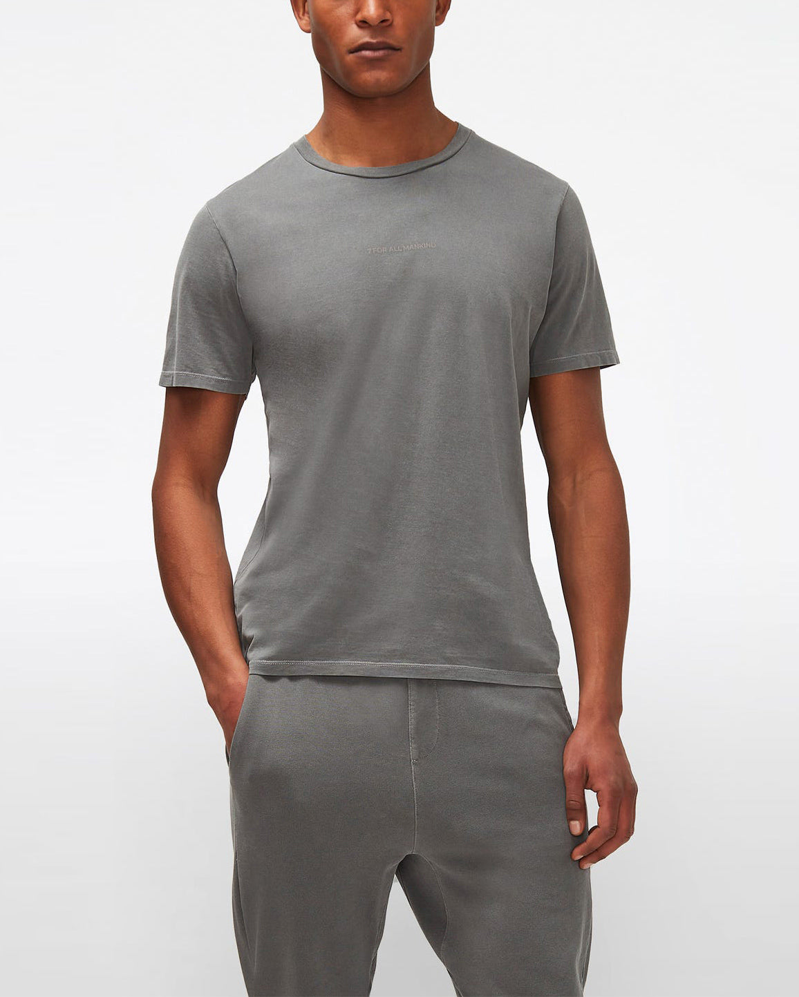 Tee Mineral Dye Charcoal Grey 7 For All Mankind