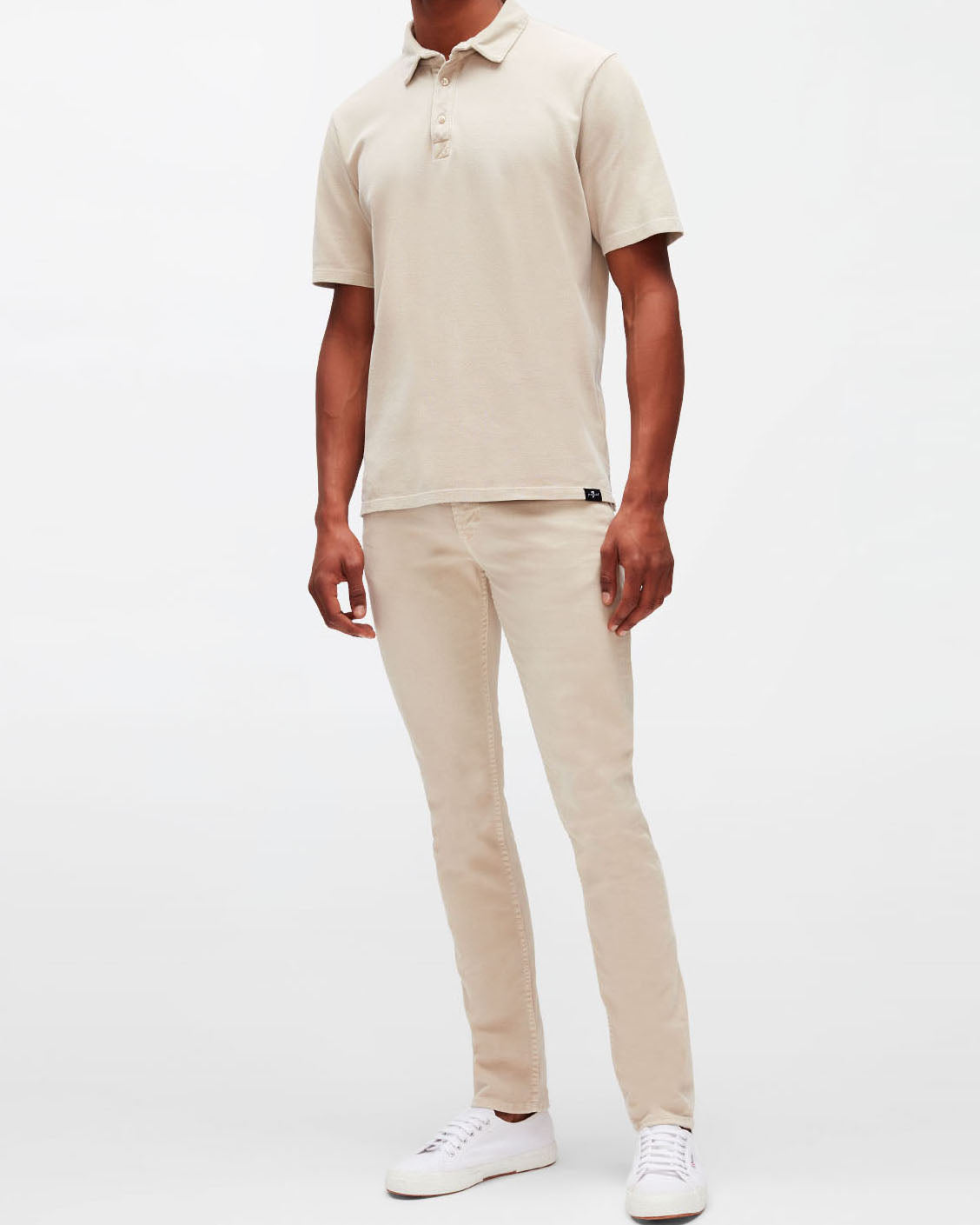 Beige Polo Old Dye Piquet Arizona 7 For All Mankind