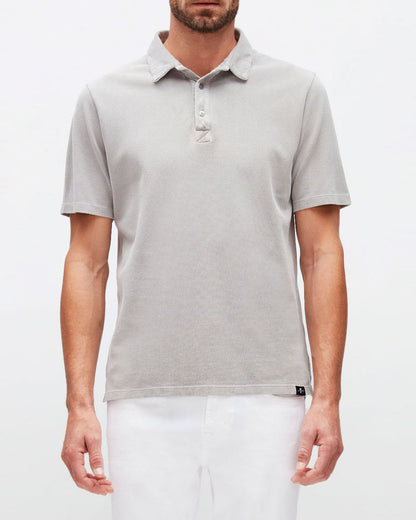 Light Grey Polo Old Dye Piquet Griffin 7 For All Mankind