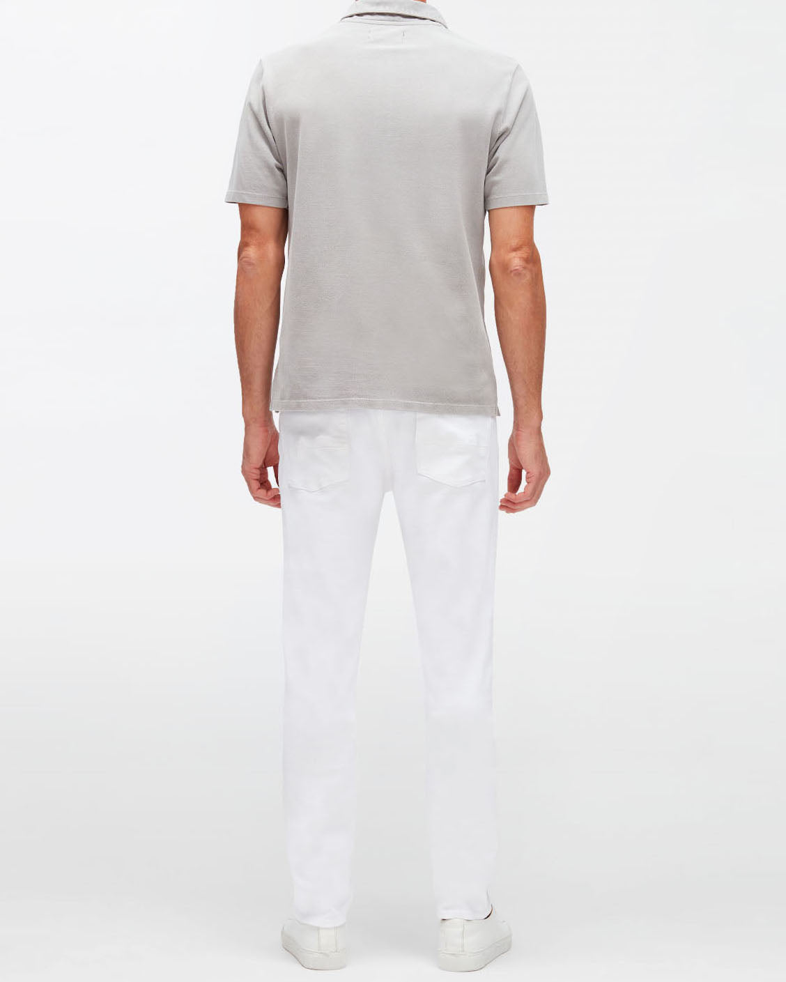 Light Grey Polo Old Dye Piquet Griffin 7 For All Mankind
