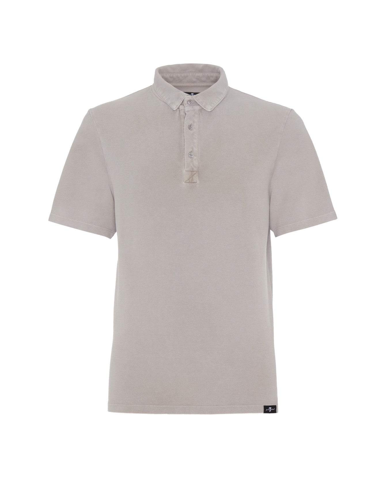 Light Grey Polo Old Dye Piquet Griffin 7 For All Mankind