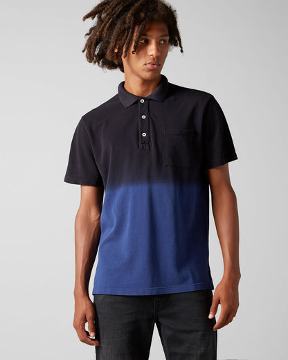 Dark Blue Polo S/S Piquet Fade Navy Blue 7 For All Mankind