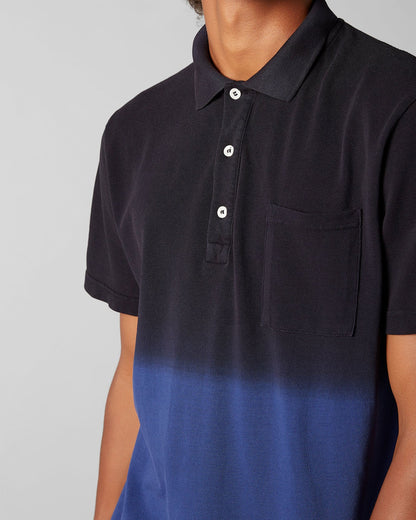 Dark Blue Polo S/S Piquet Fade Navy Blue 7 For All Mankind