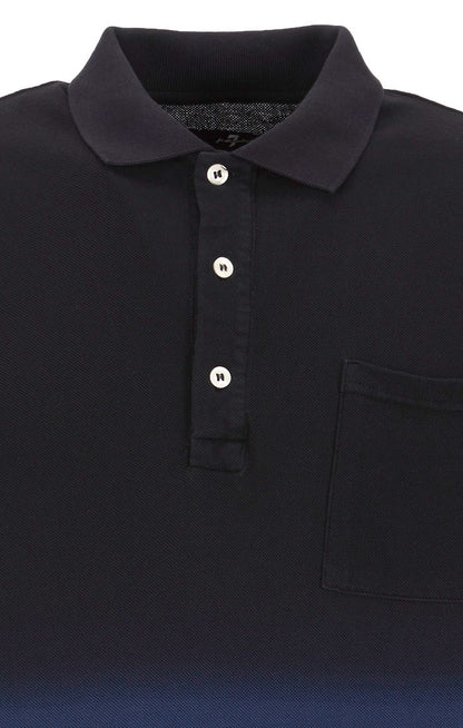 Dark Blue Polo S/S Piquet Fade Navy Blue 7 For All Mankind